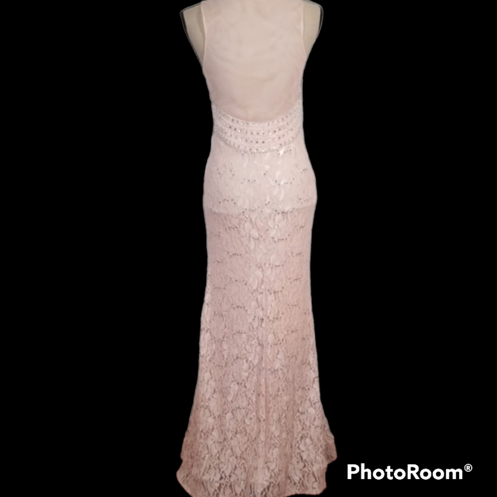 My Michelle Special Occasion Pink Prom Maxi dress. Size 3 - Picture 6 of 9